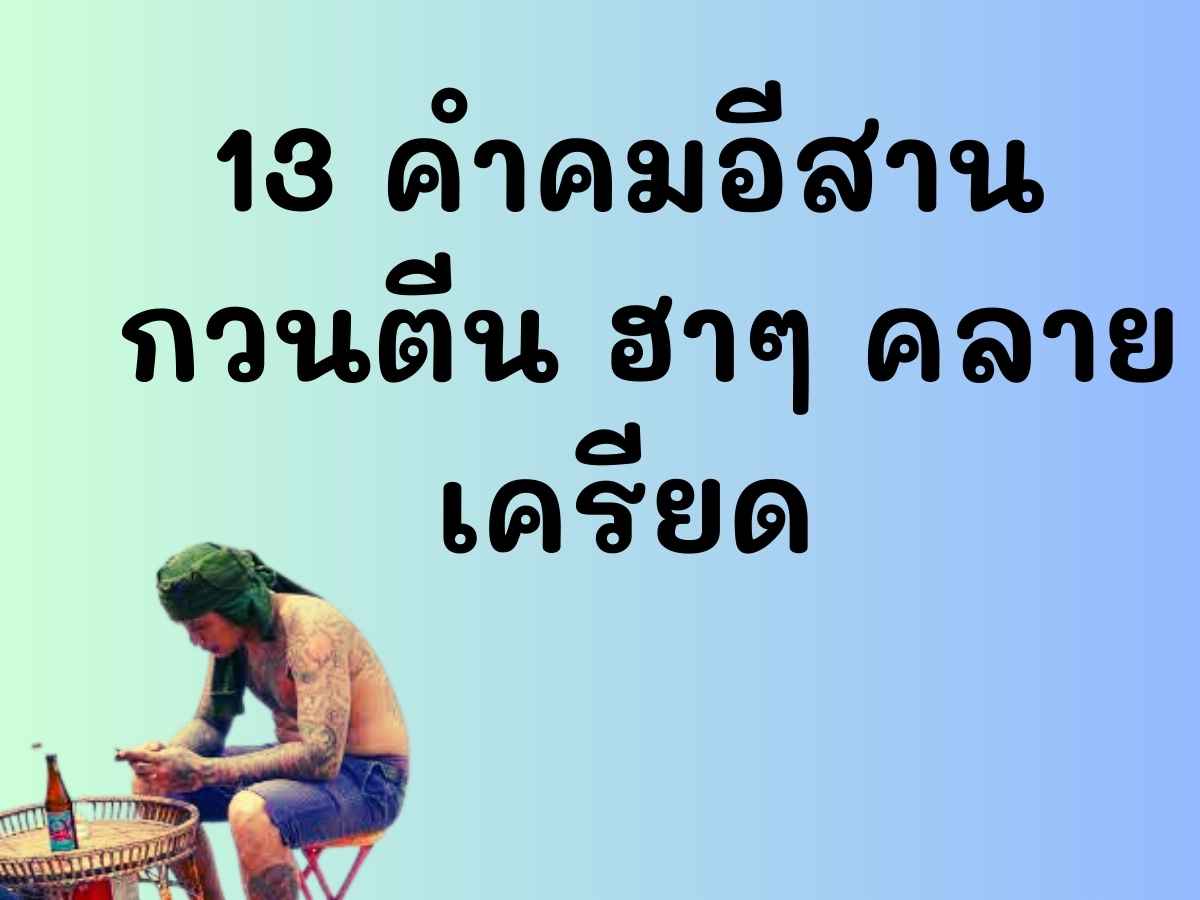 13 คำคมอีสาน กวนตีน ฮาๆ คลายเครียด - อีสานสตอรี่ 13 คำคมอีสาน กวนตีน ฮาๆ คลายเครียด - อีสานสตอรี่
